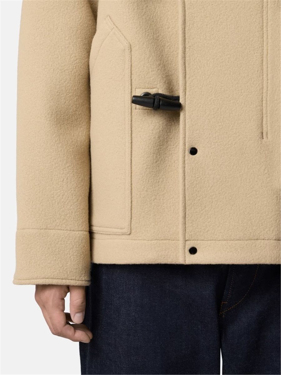 Short parka with toggle-button fastening-STONE ISLAND-Verso