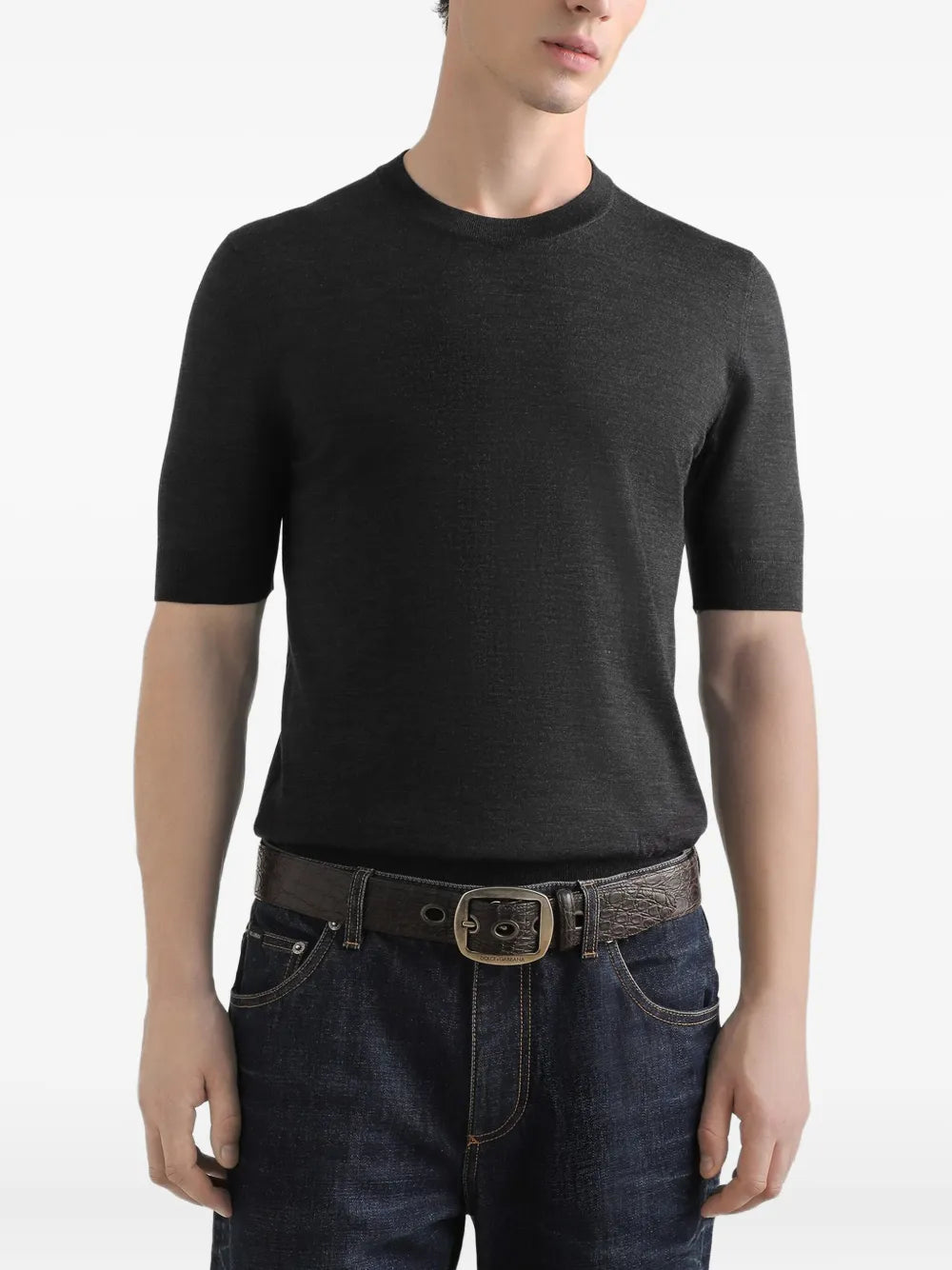 Short-sleeve crew-neck t-shirt-DOLCE & GABBANA-Verso
