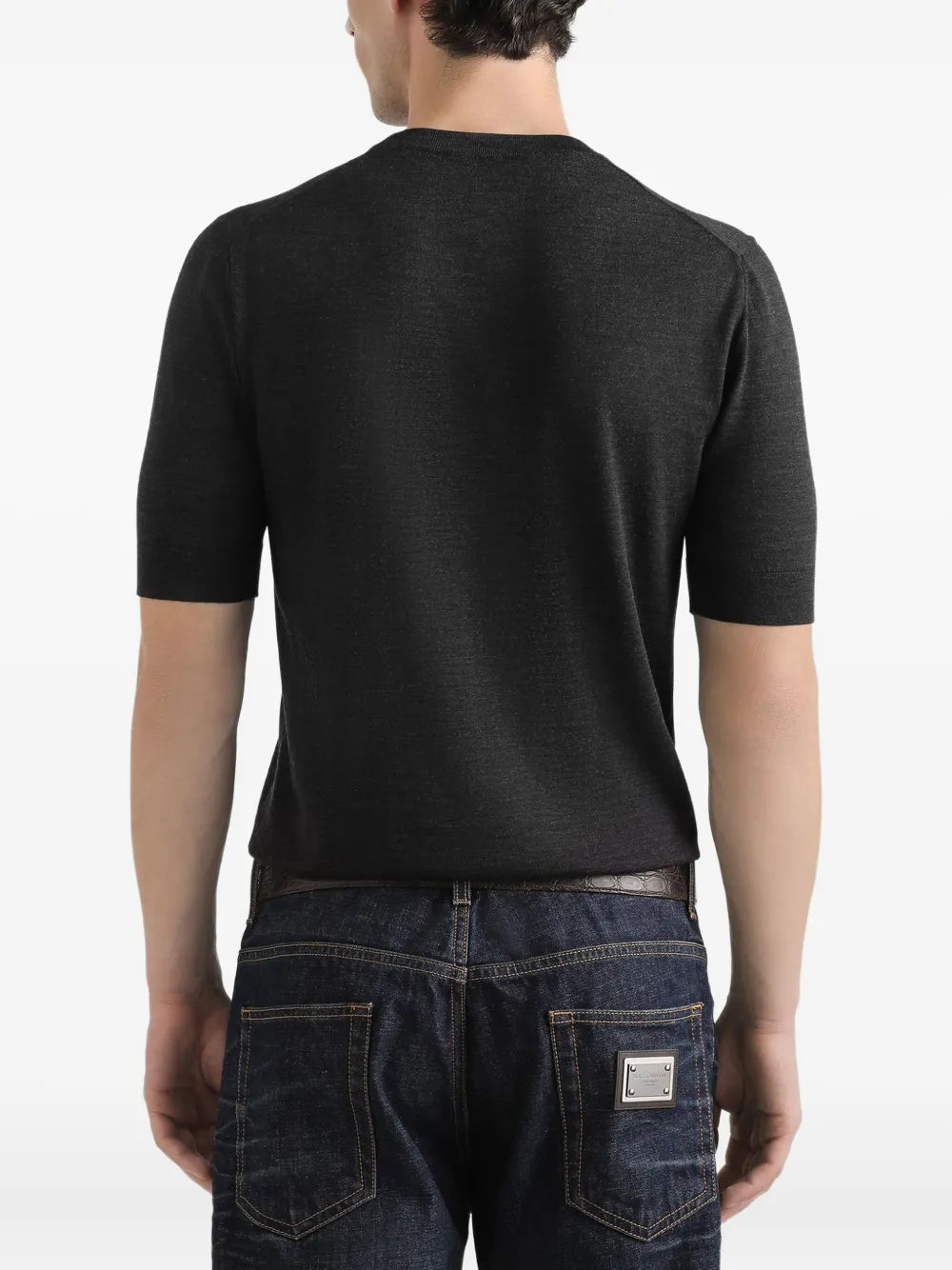 Short-sleeve crew-neck t-shirt-DOLCE & GABBANA-Verso