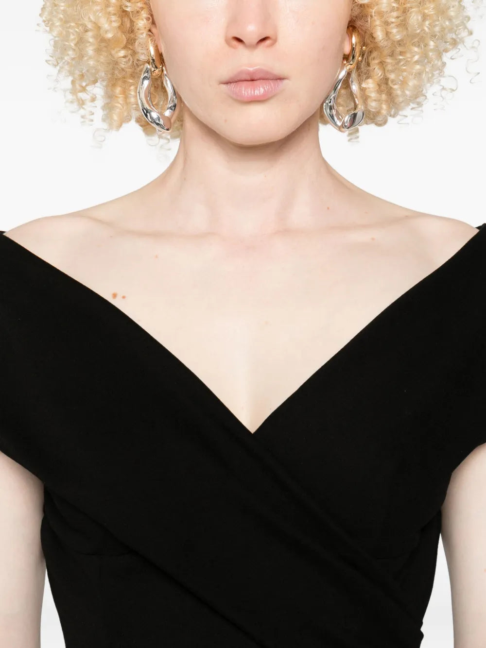 Short-sleeve midi dress-ERMANNO SCERVINO-Verso