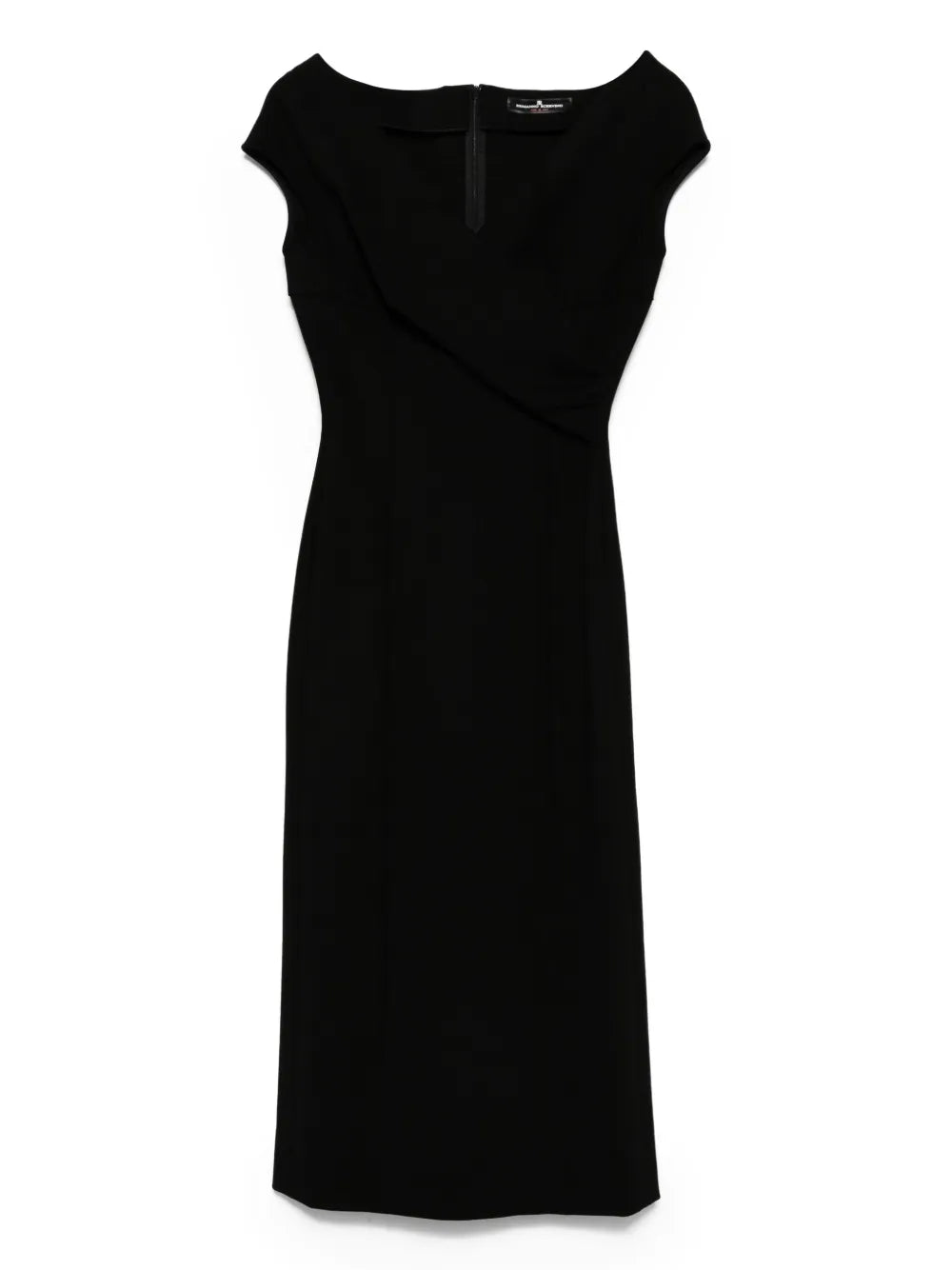 Short-sleeve midi dress-ERMANNO SCERVINO-Verso