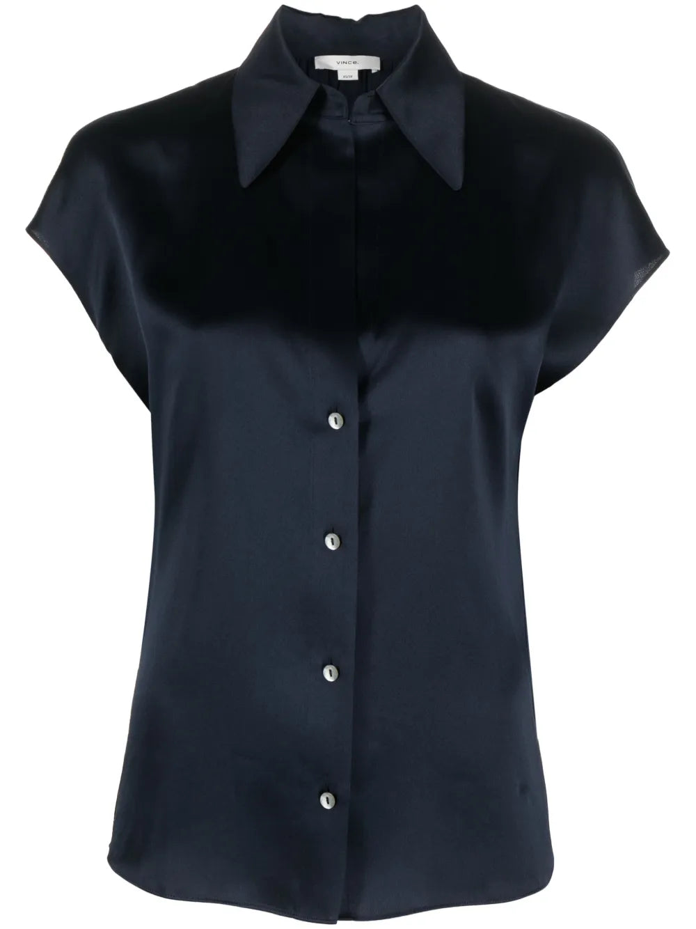 Short-sleeve silk shirt-VINCE-Verso