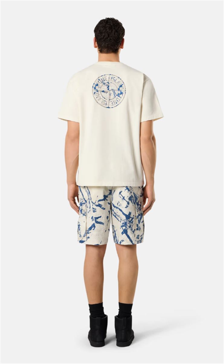 SHORT-SLEEVE T-SHIRT WITH 'COMPASS CAMO' PRINT-STONE ISLAND-Verso