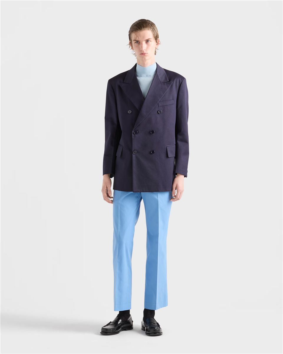 Short-sleeved cotton sweater-PRADA-Verso