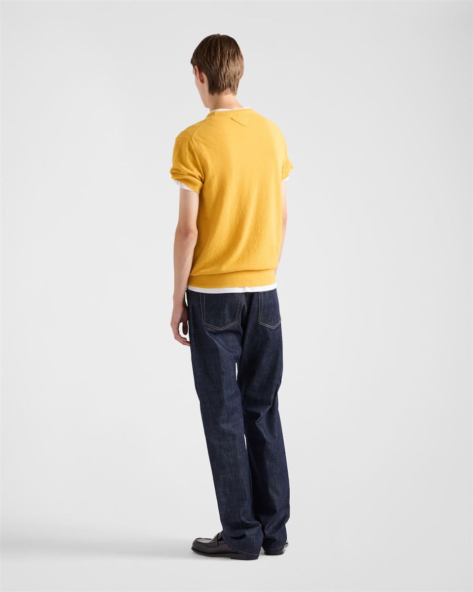 SHORT-SLEEVED COTTON SWEATER -  PRADA -  Verso