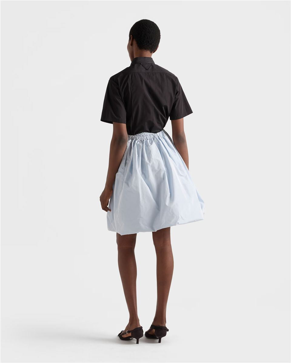 Short-sleeved poplin shirt-PRADA-Verso