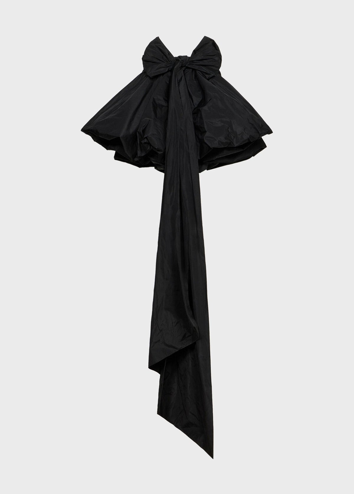 Short Taffeta Skirt with Bow-BLUMARINE-Verso