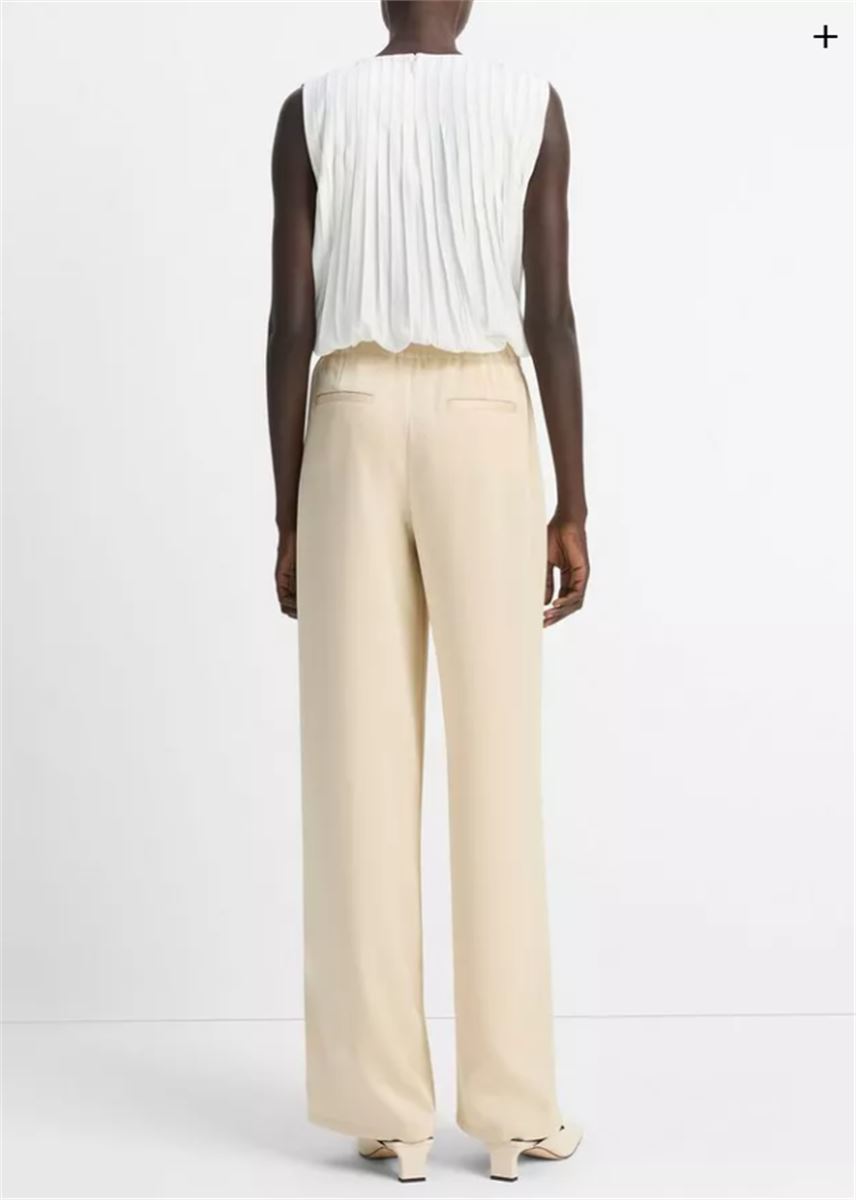 SIDE-STRAP CREPE PULL-ON PANT-VINCE-Verso