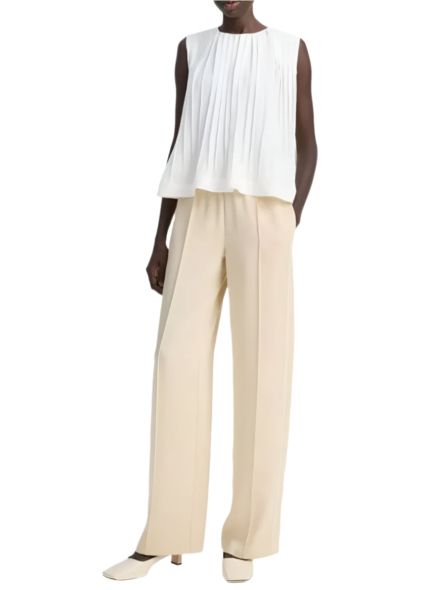 SIDE-STRAP CREPE PULL-ON PANT-VINCE-Verso