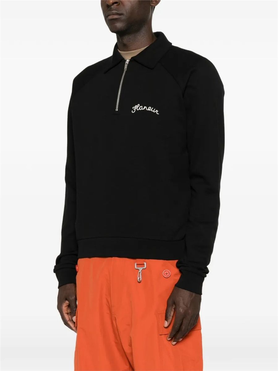 Signature raglan half-zip-FLÂNEUR-Verso