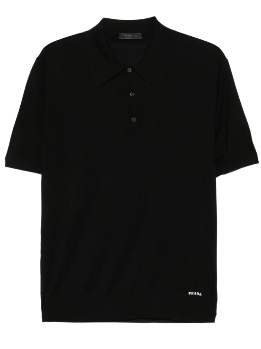 SILK POLO SHIRT - PRADA - Verso