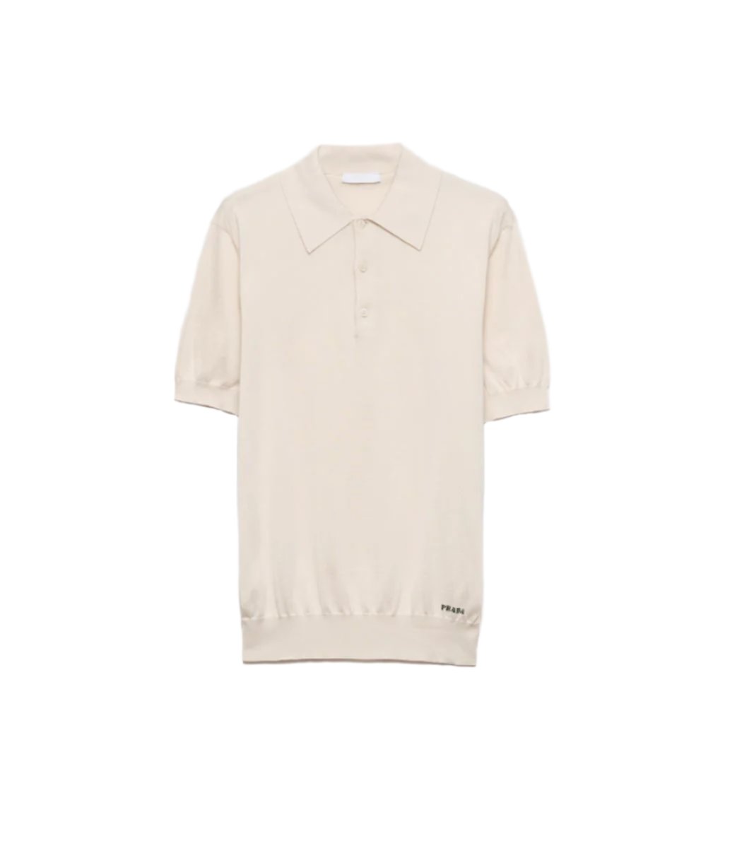 SILK POLO SHIRT -  PRADA -  Verso