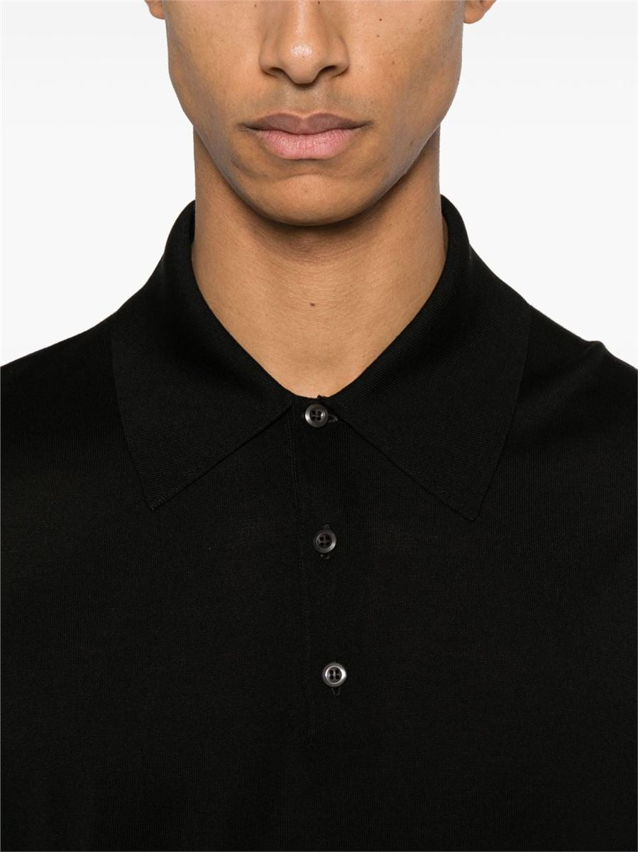SILK POLO SHIRT - PRADA - Verso