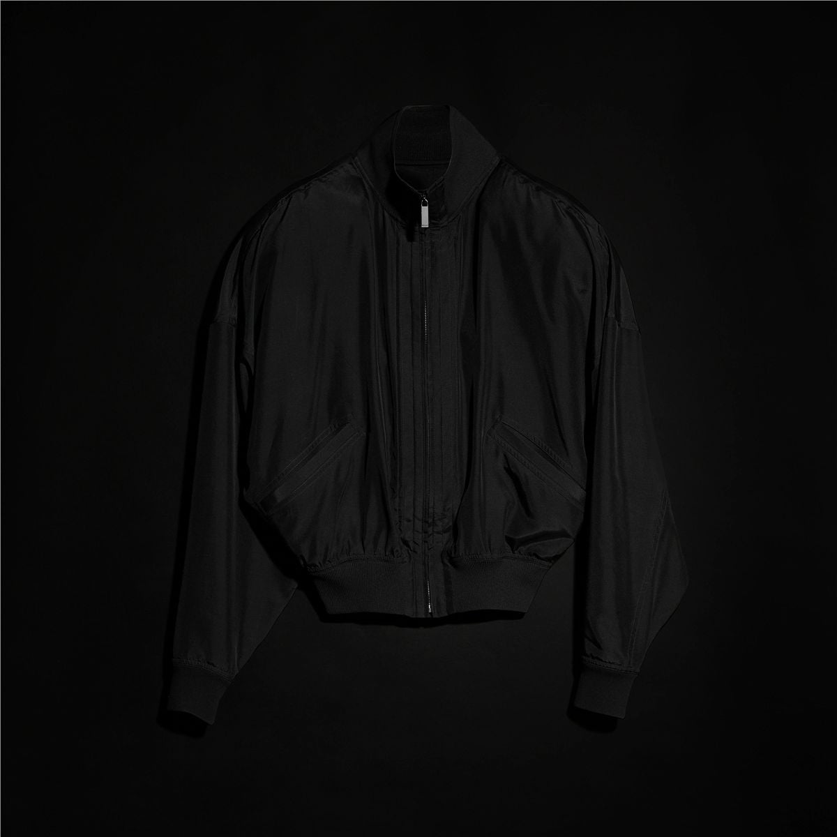 Silk poplin zip jacket-GUCCI-Verso