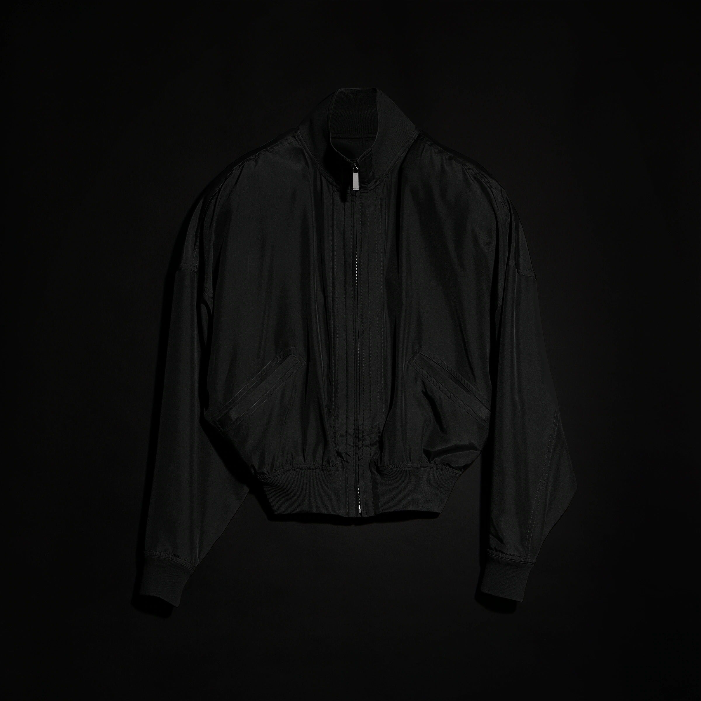 Silk Poplin Zip Jacket-GUCCI-Verso