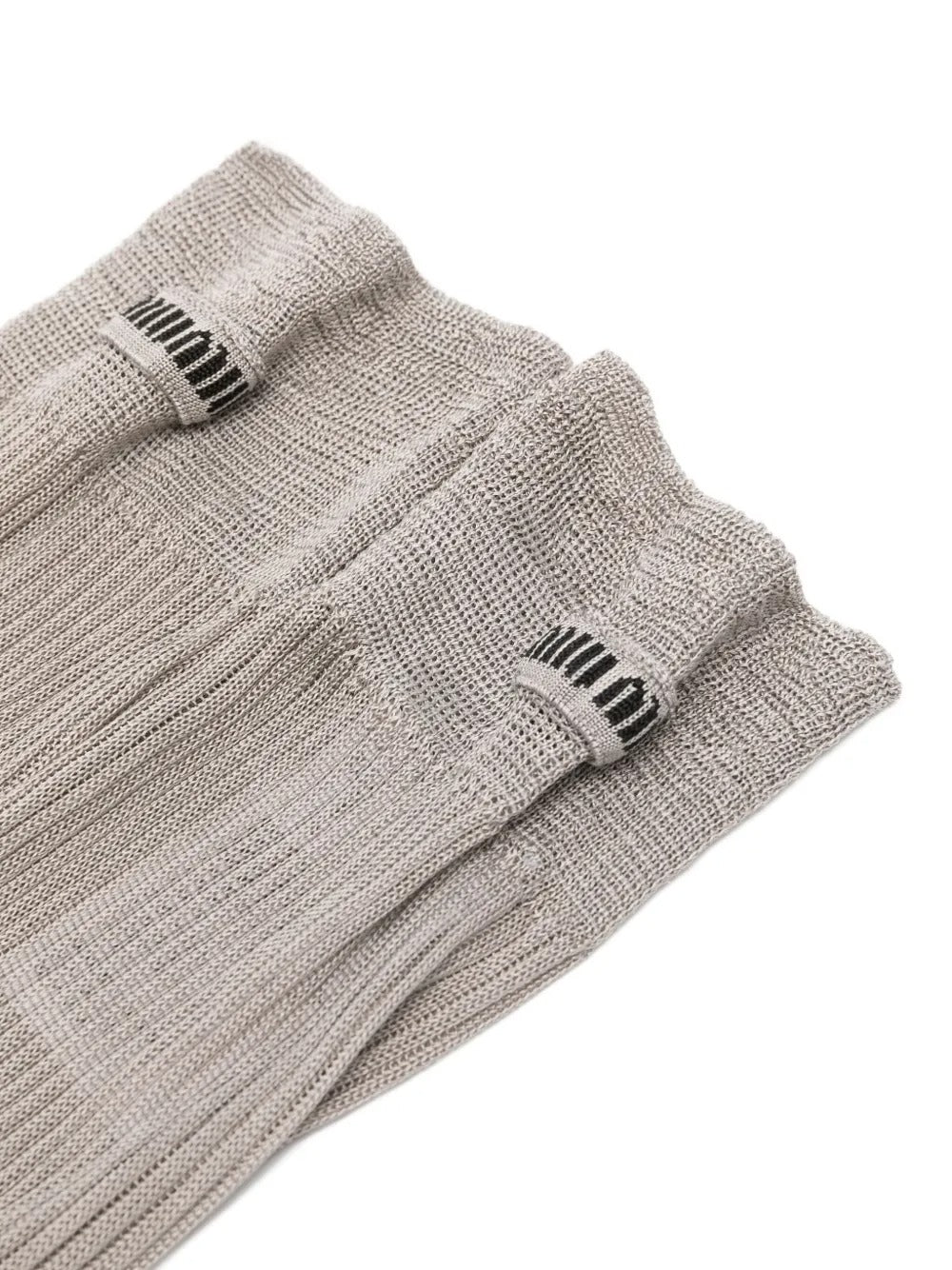 Silk Ribbed Socks-MIU MIU-Verso