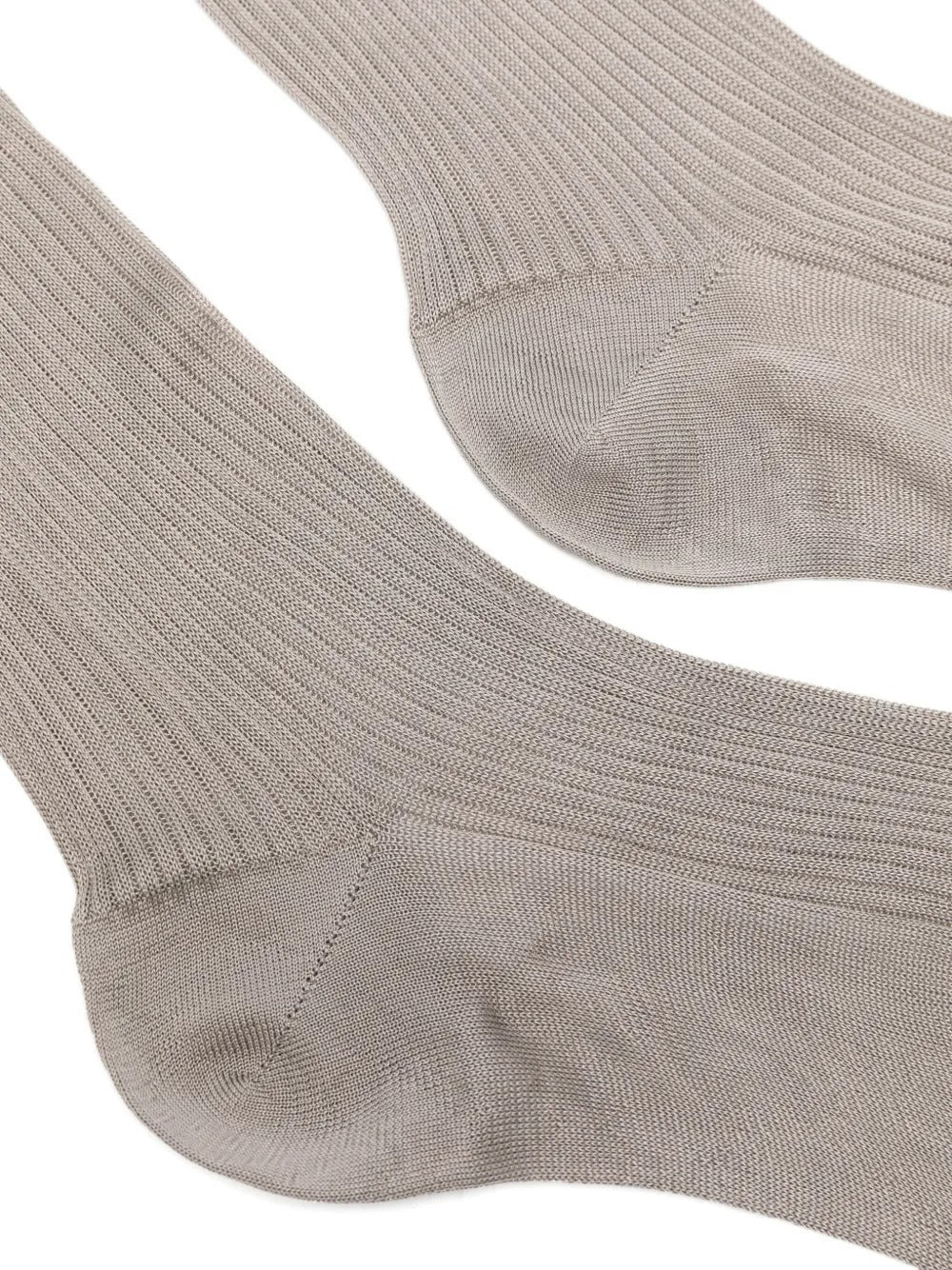 Silk Ribbed Socks-MIU MIU-Verso