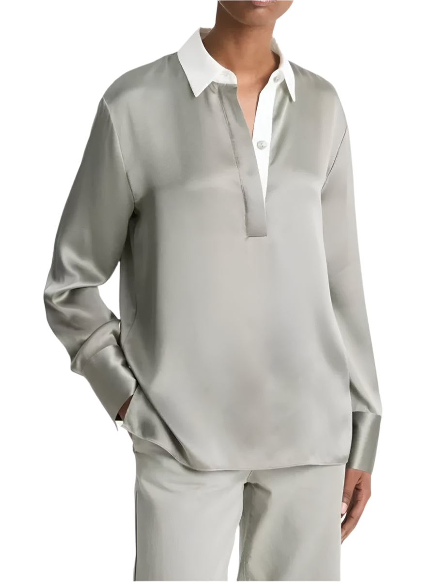 SILK SATIN RUGBY SHIRT-VINCE-Verso