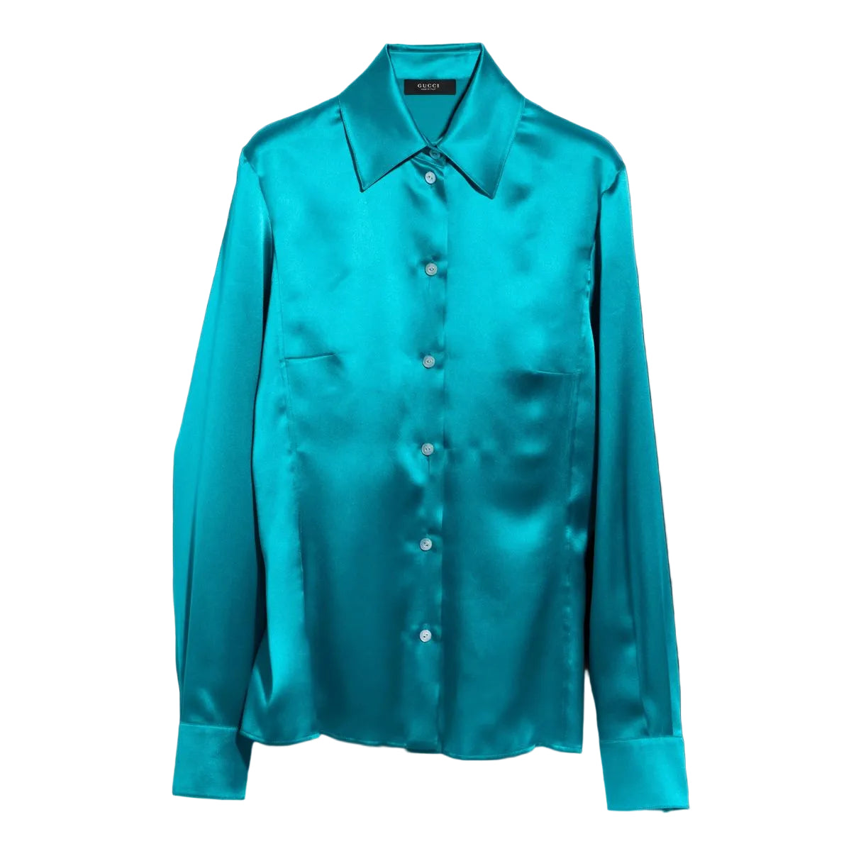 Silk satin shirt-GUCCI-311992-40-Verso