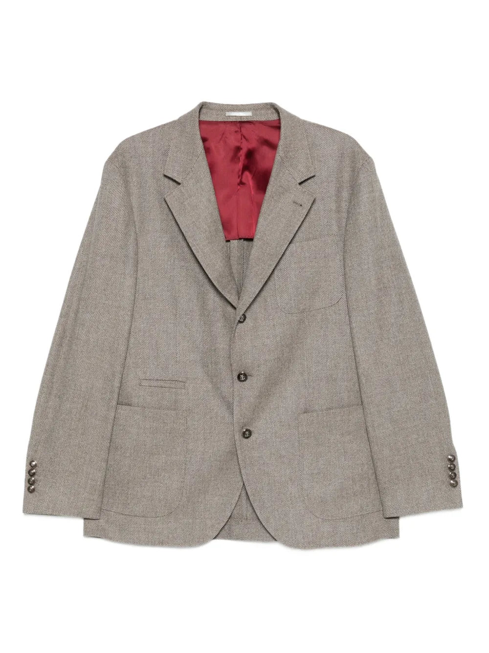 Single-breasted blazer-BRUNELLO CUCINELLI-Verso