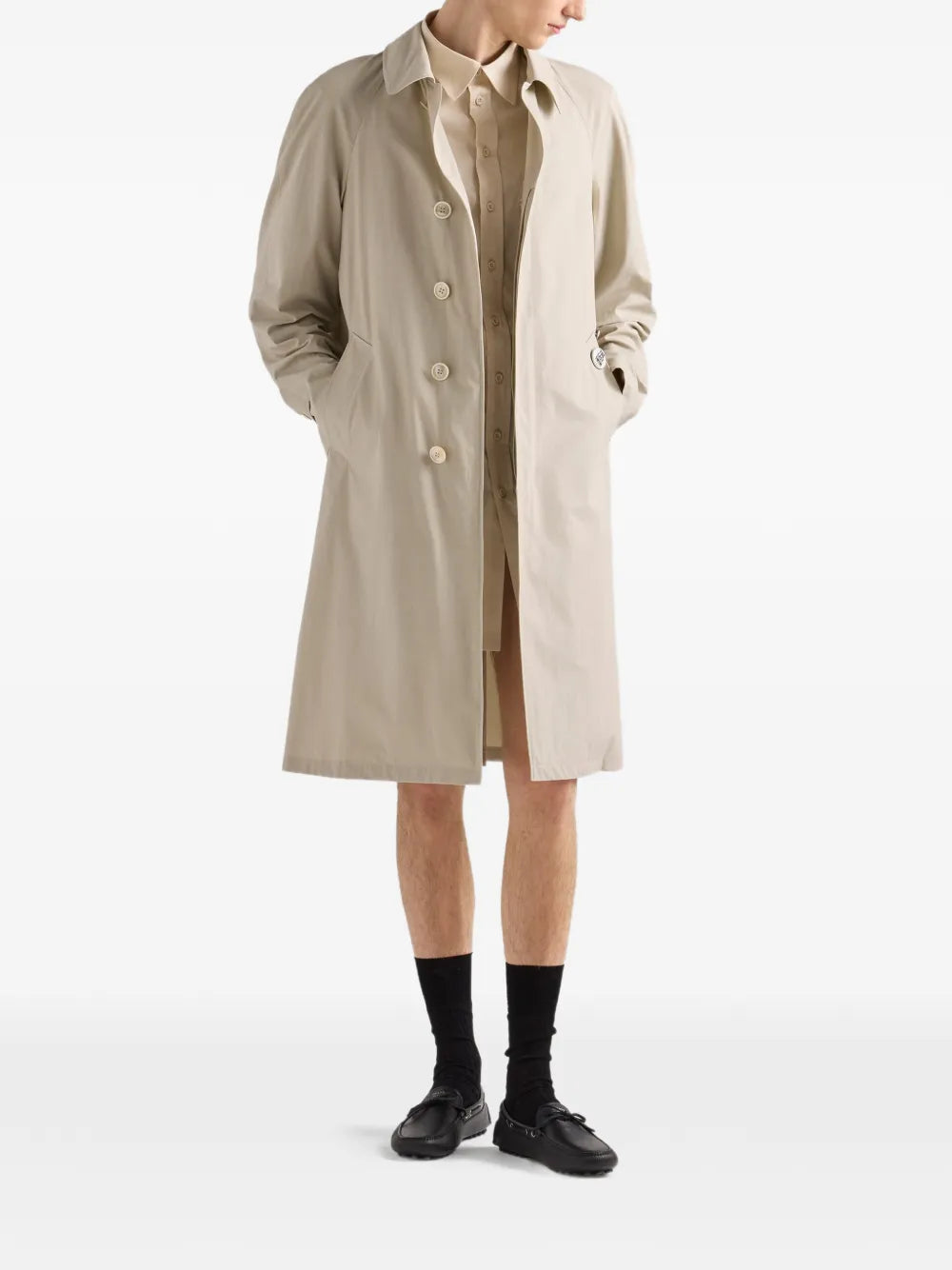 Single-breasted coat-PRADA-Verso
