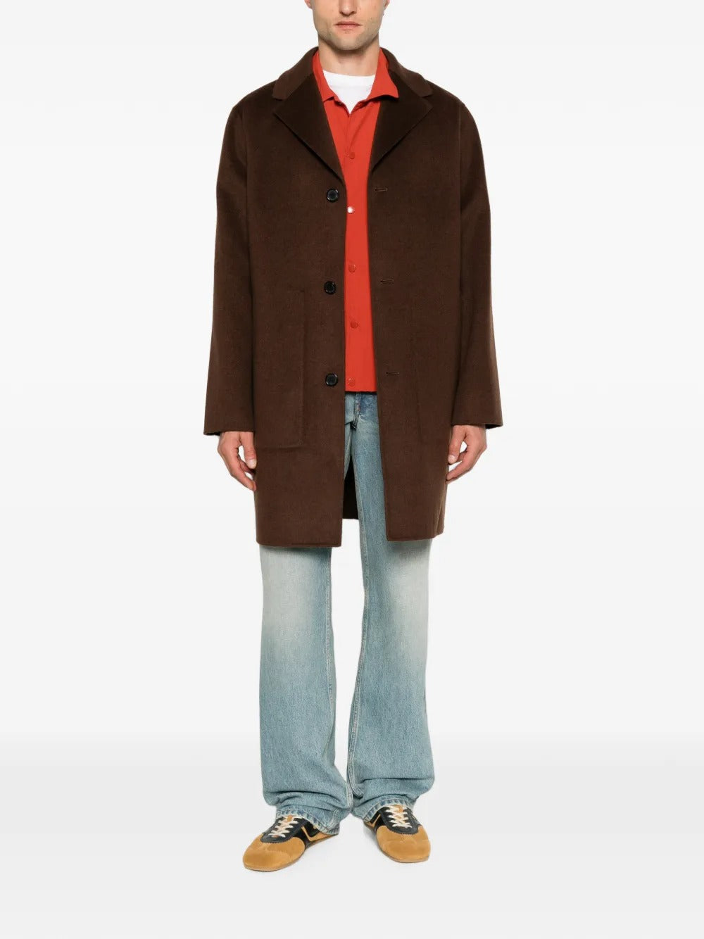Single-breasted notch-lapels coat-ALICIA AUDREY-Verso