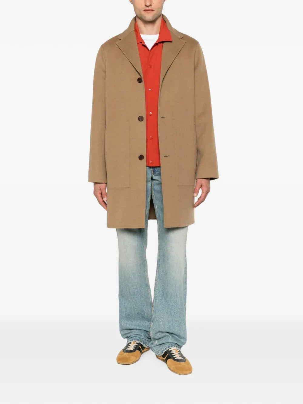 Single-breasted notch-lapels coat-ALICIA AUDREY-Verso