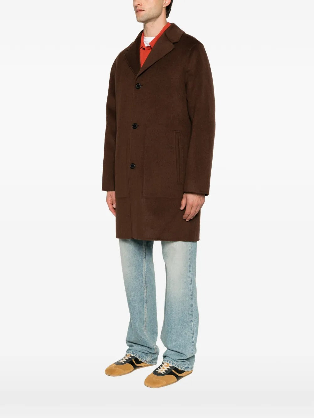 Single-breasted notch-lapels coat-ALICIA AUDREY-Verso