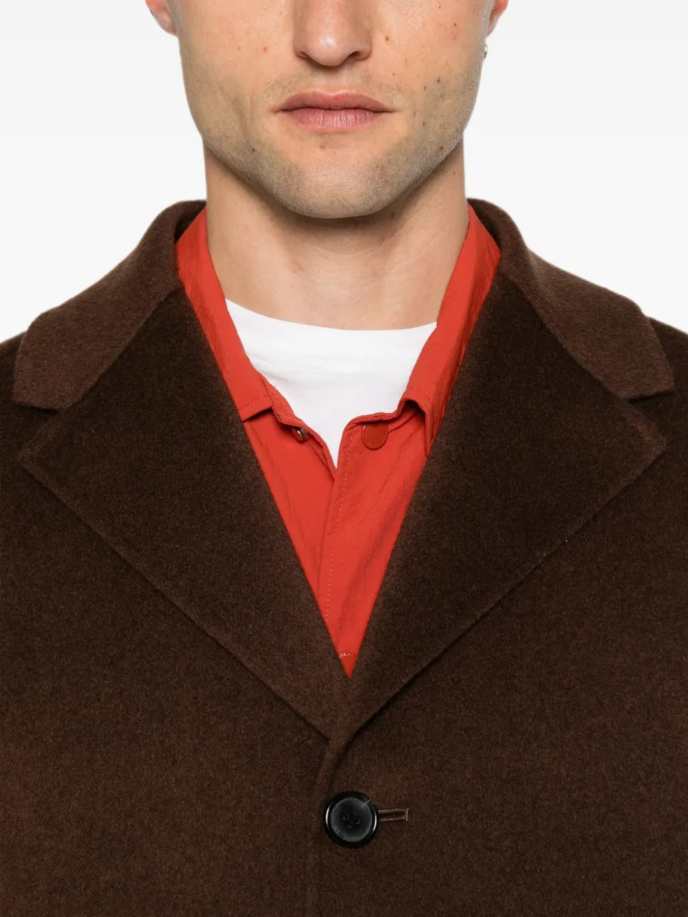 Single-breasted notch-lapels coat-ALICIA AUDREY-Verso