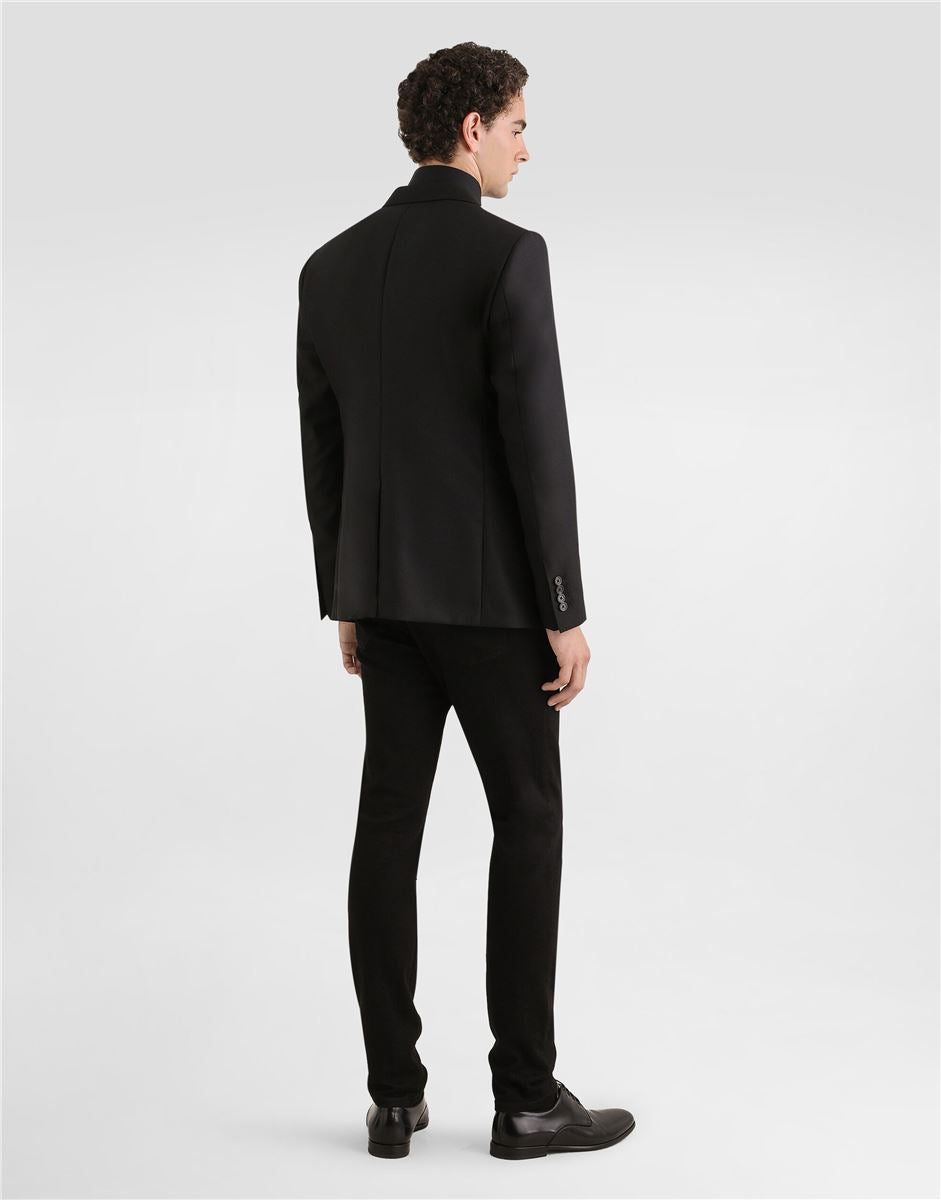 Single-breasted Taormina Wool Jacket-DOLCE & GABBANA-Verso