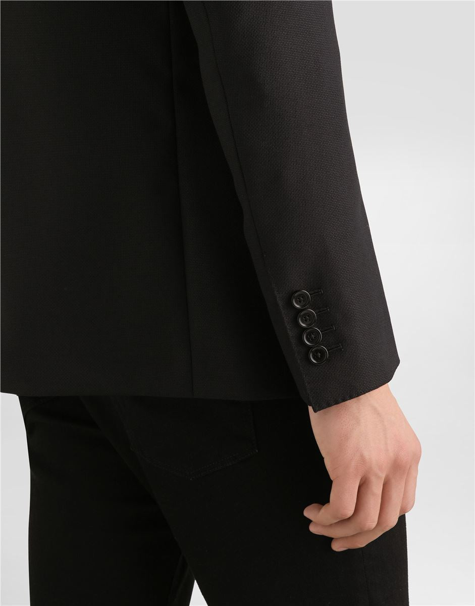 Single-breasted Taormina Wool Jacket-DOLCE & GABBANA-Verso