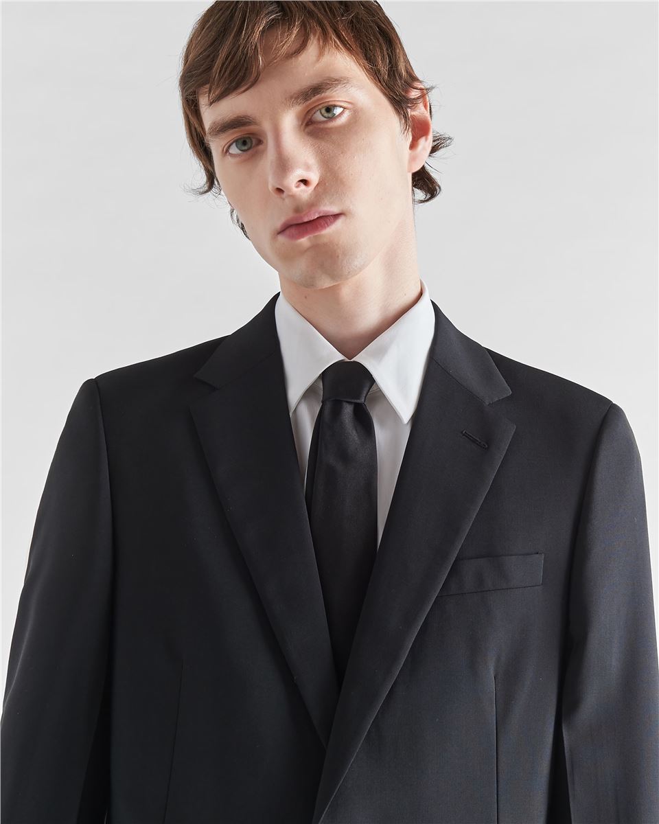 Single breasted wool and mohair suit-PRADA-Verso