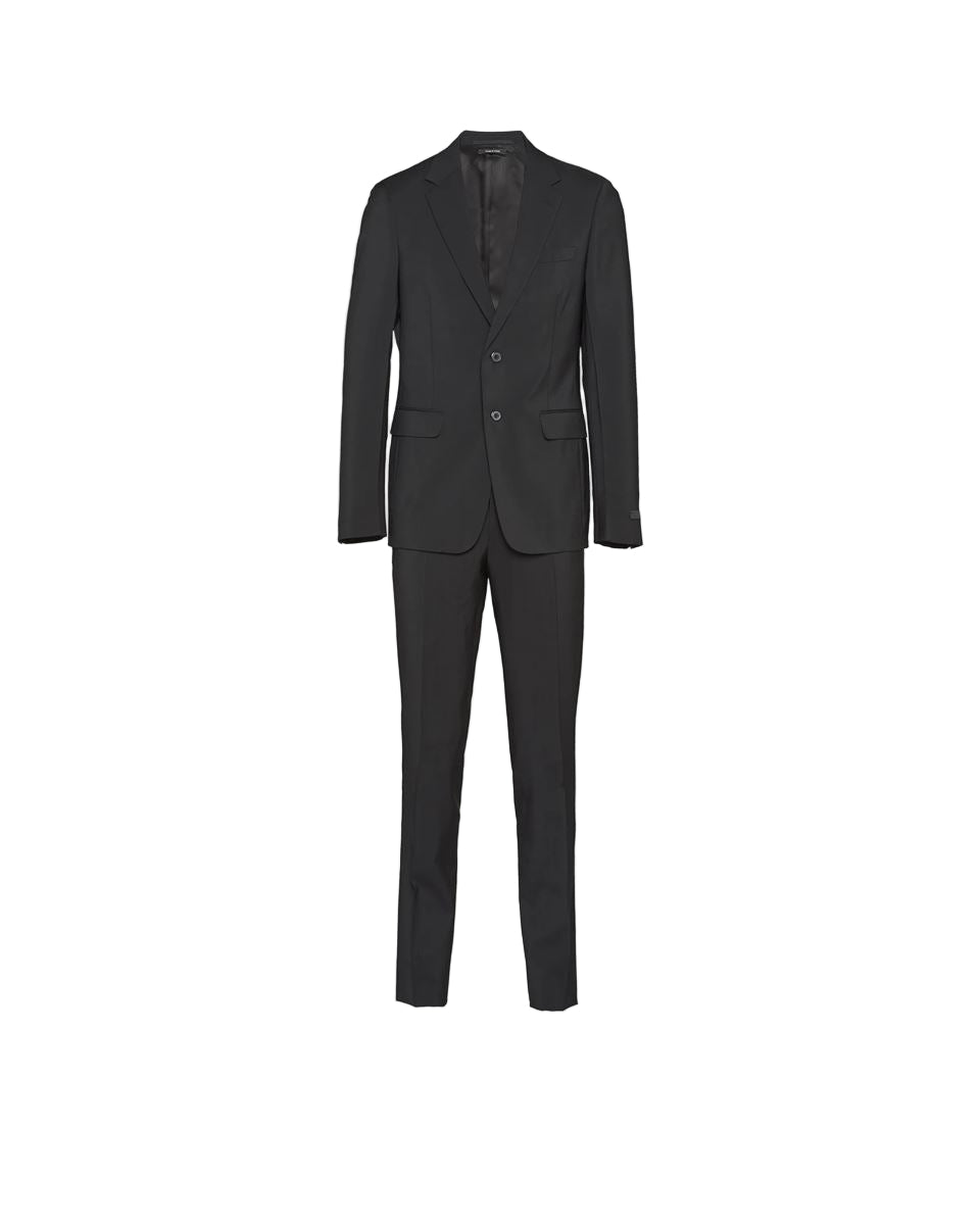 Single breasted wool and mohair suit-PRADA-Verso