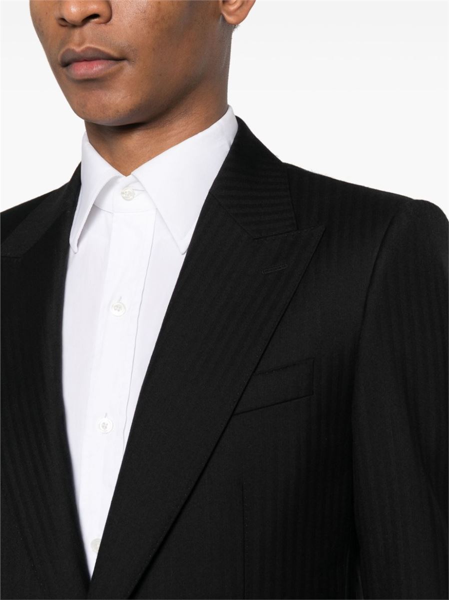 SINGLE-BREASTED WOOL BLAZER-DOLCE & GABBANA-Verso