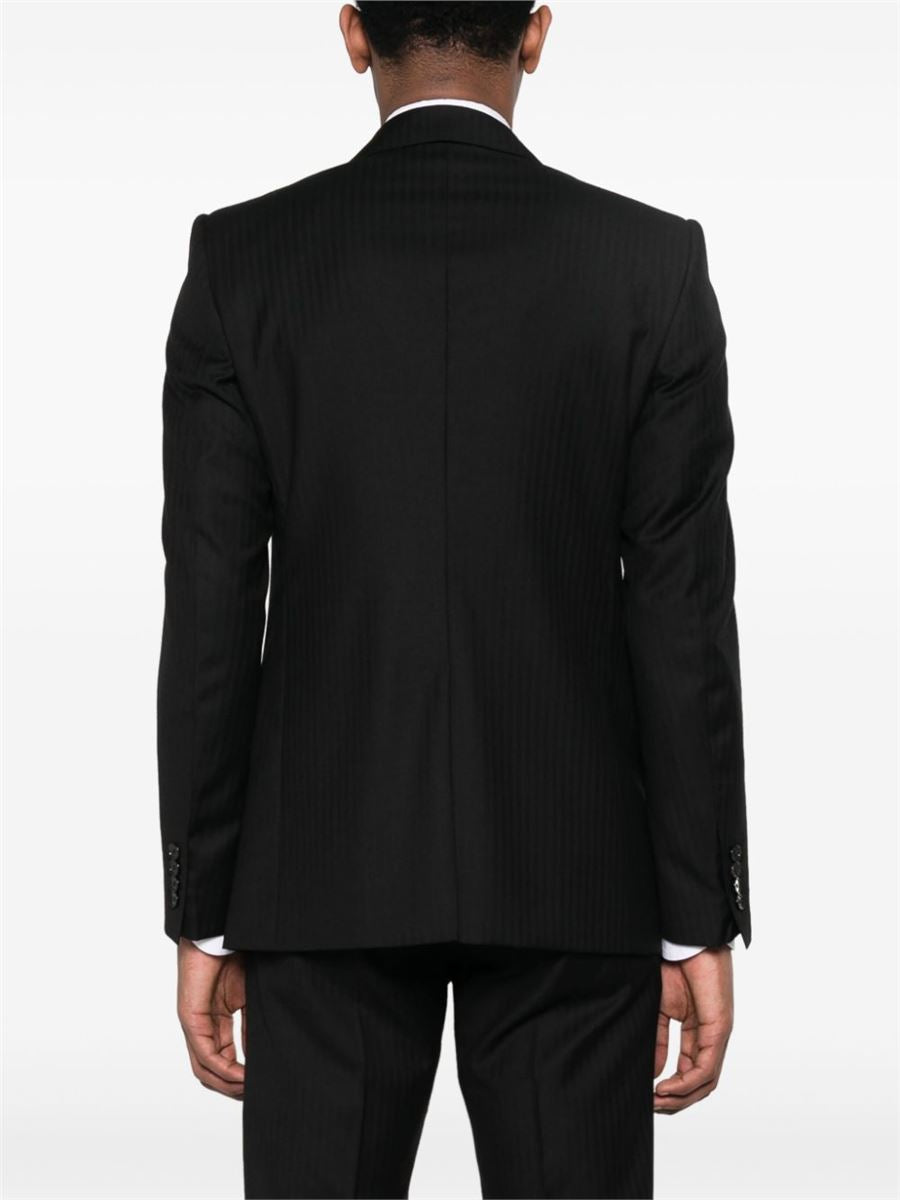 SINGLE-BREASTED WOOL BLAZER-DOLCE & GABBANA-Verso