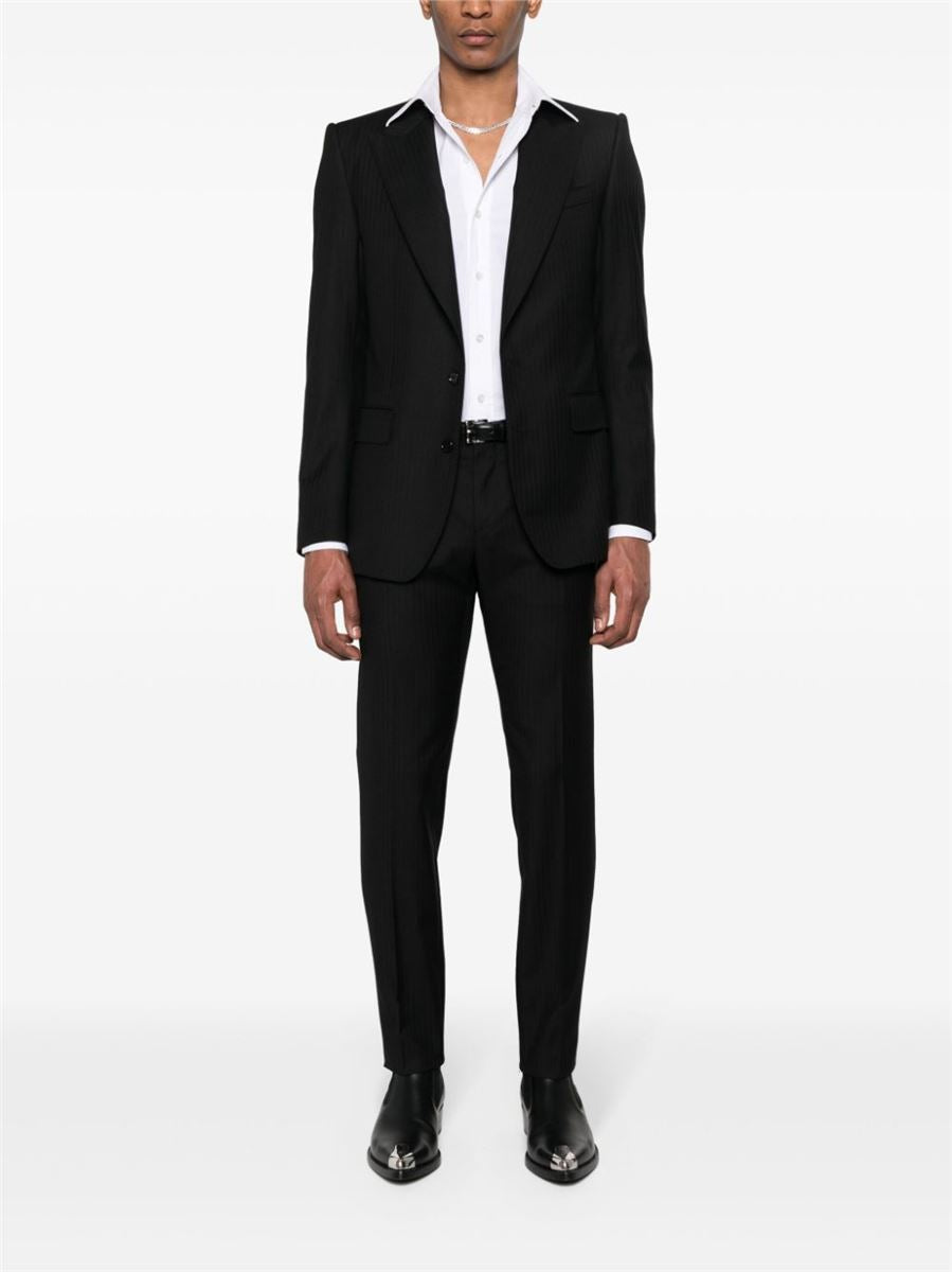 SINGLE-BREASTED WOOL BLAZER-DOLCE & GABBANA-Verso