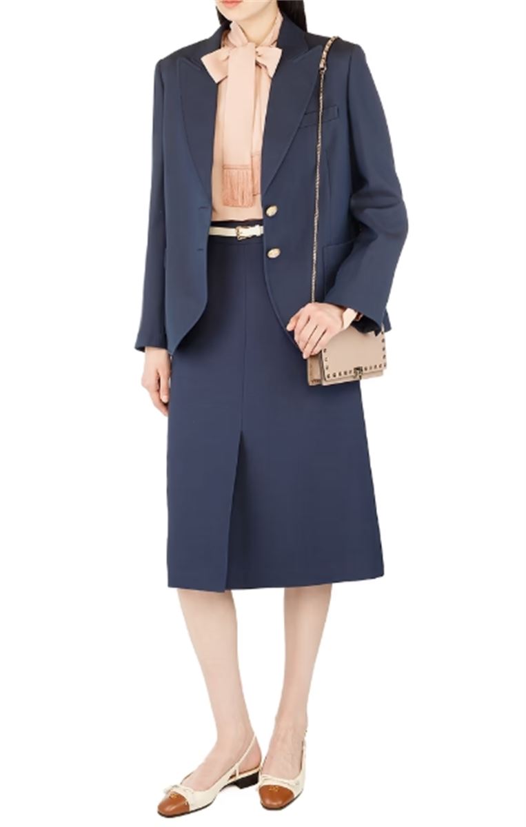 SINGLE-BREASTED WOOL BLAZER-VALENTINO-Verso