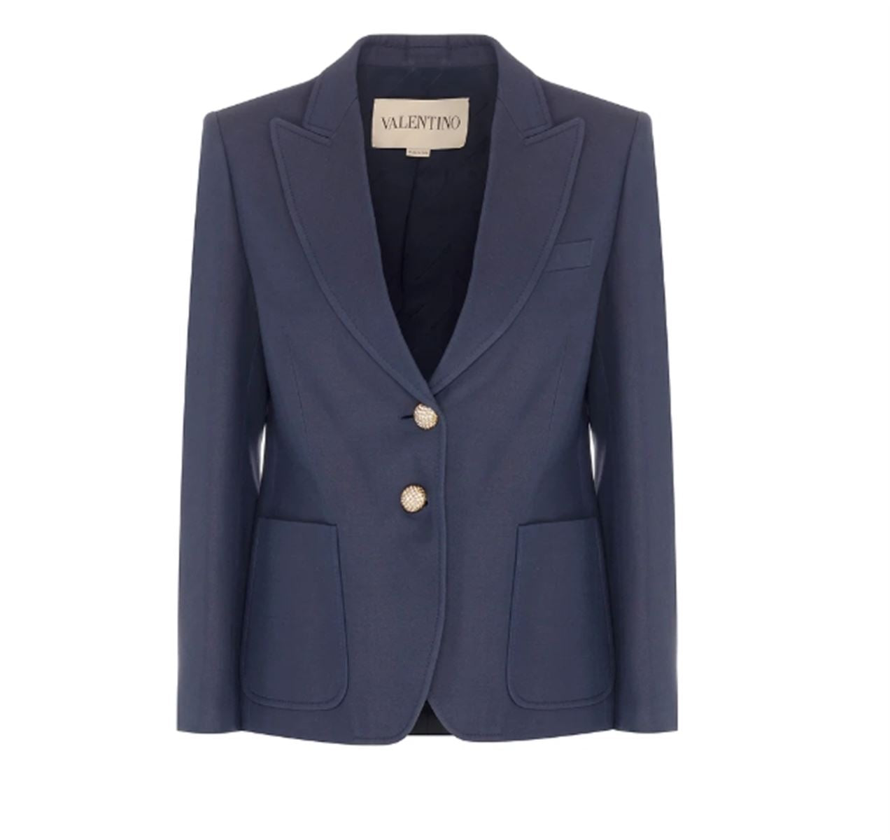 SINGLE-BREASTED WOOL BLAZER-VALENTINO-Verso