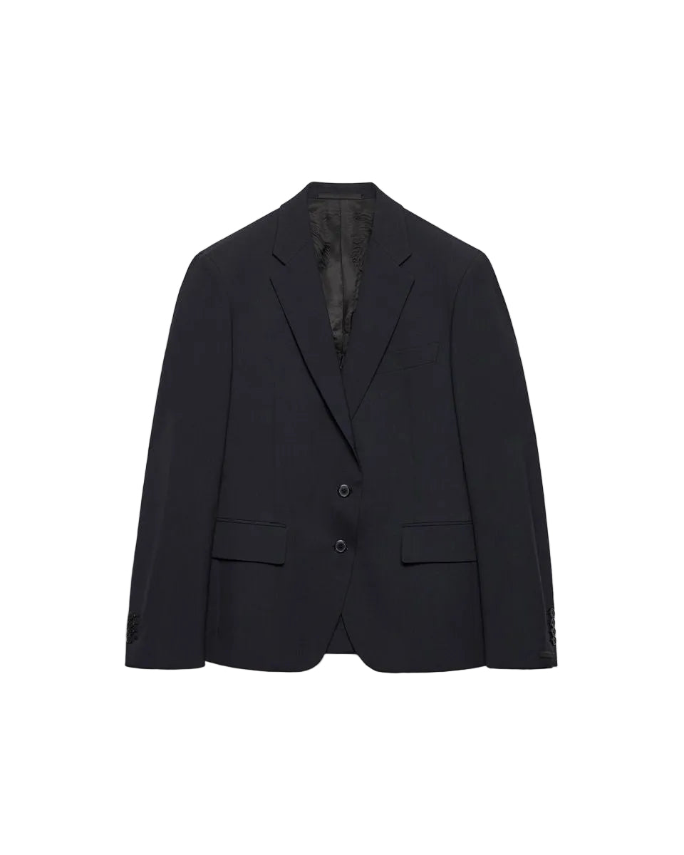 Single-breasted wool jacket-PRADA-307445-38-Verso