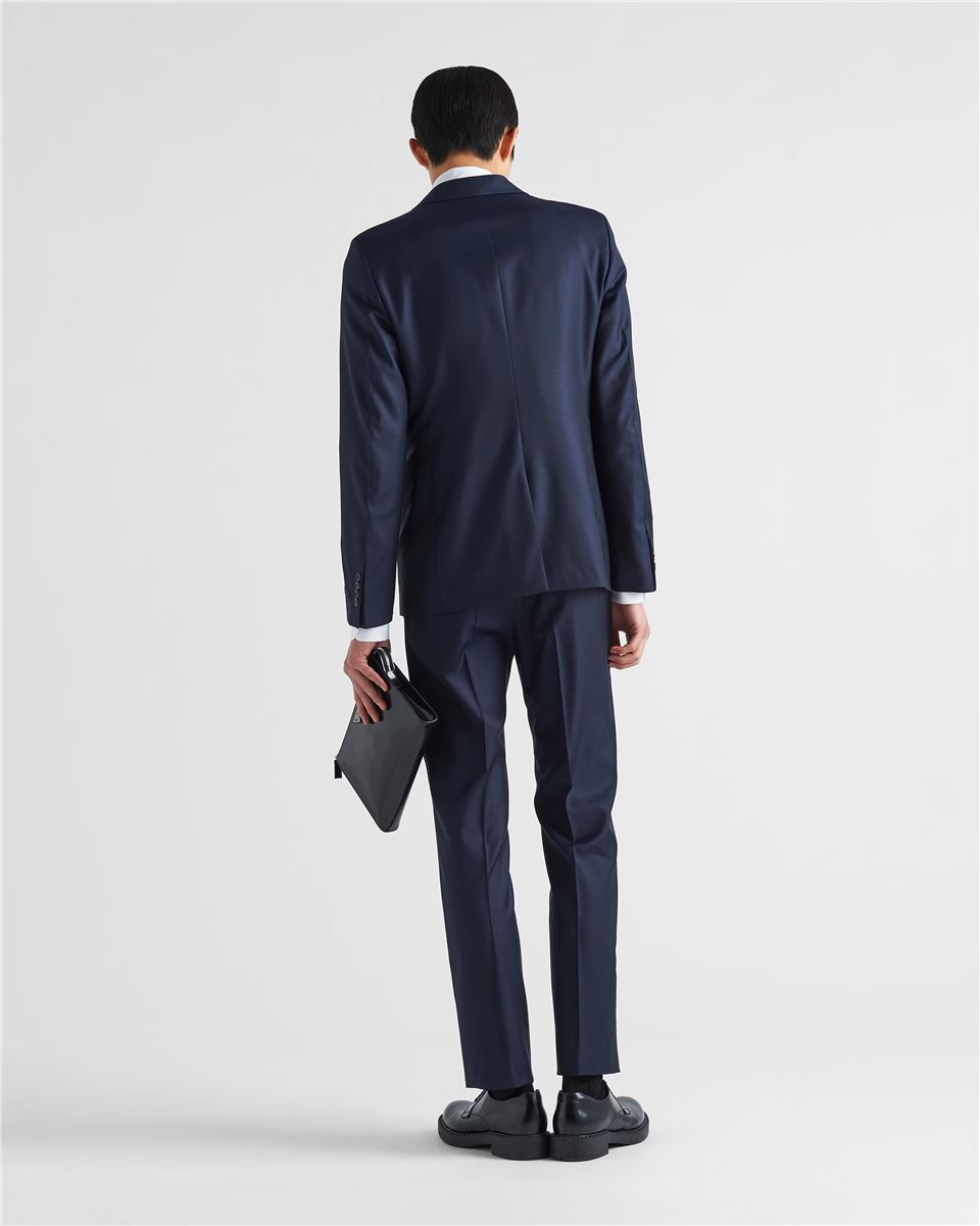 Single-breasted wool suit-PRADA-Verso