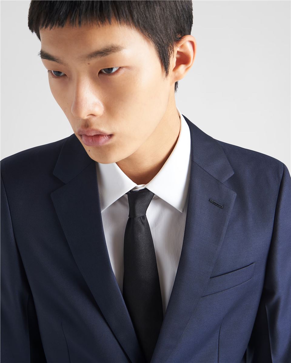 Single-breasted wool suit-PRADA-Verso