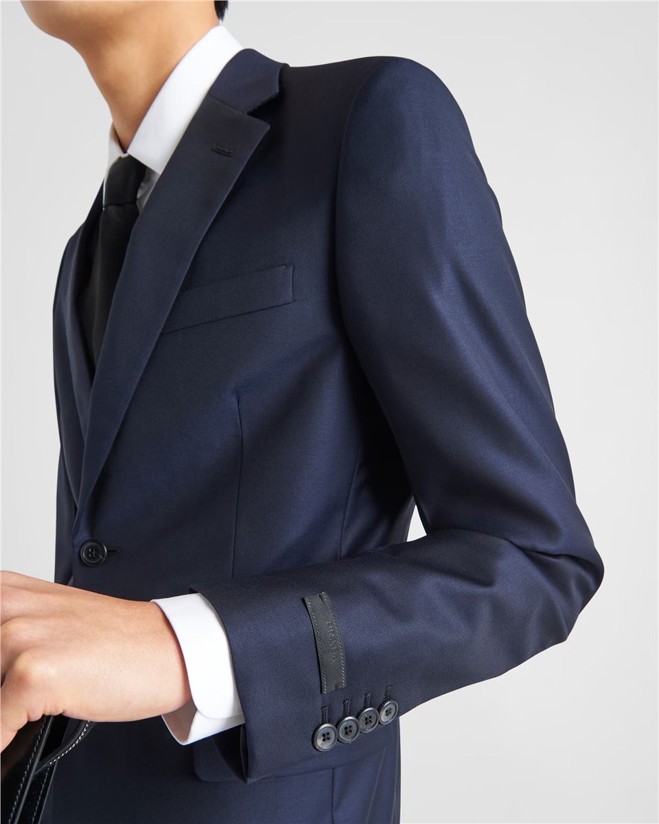Single-breasted wool suit-PRADA-Verso