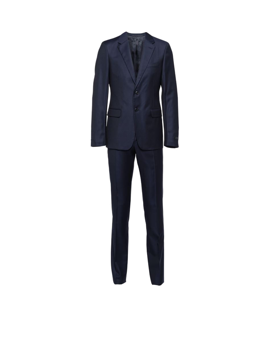Single-breasted wool suit-PRADA-Verso