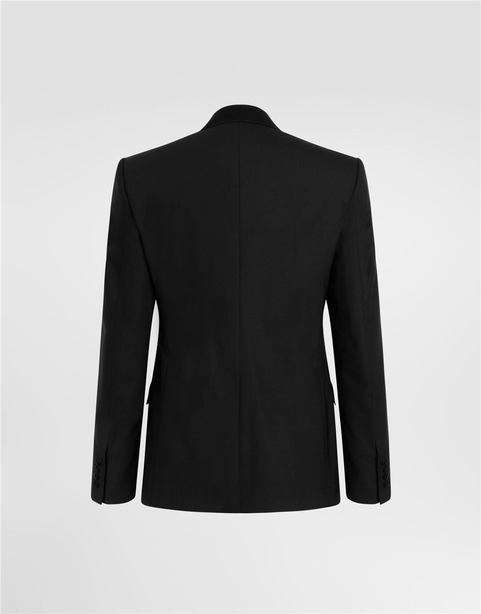 Single-breasted wool tuxedo sicilia light suit-DOLCE&GABBANA-Verso