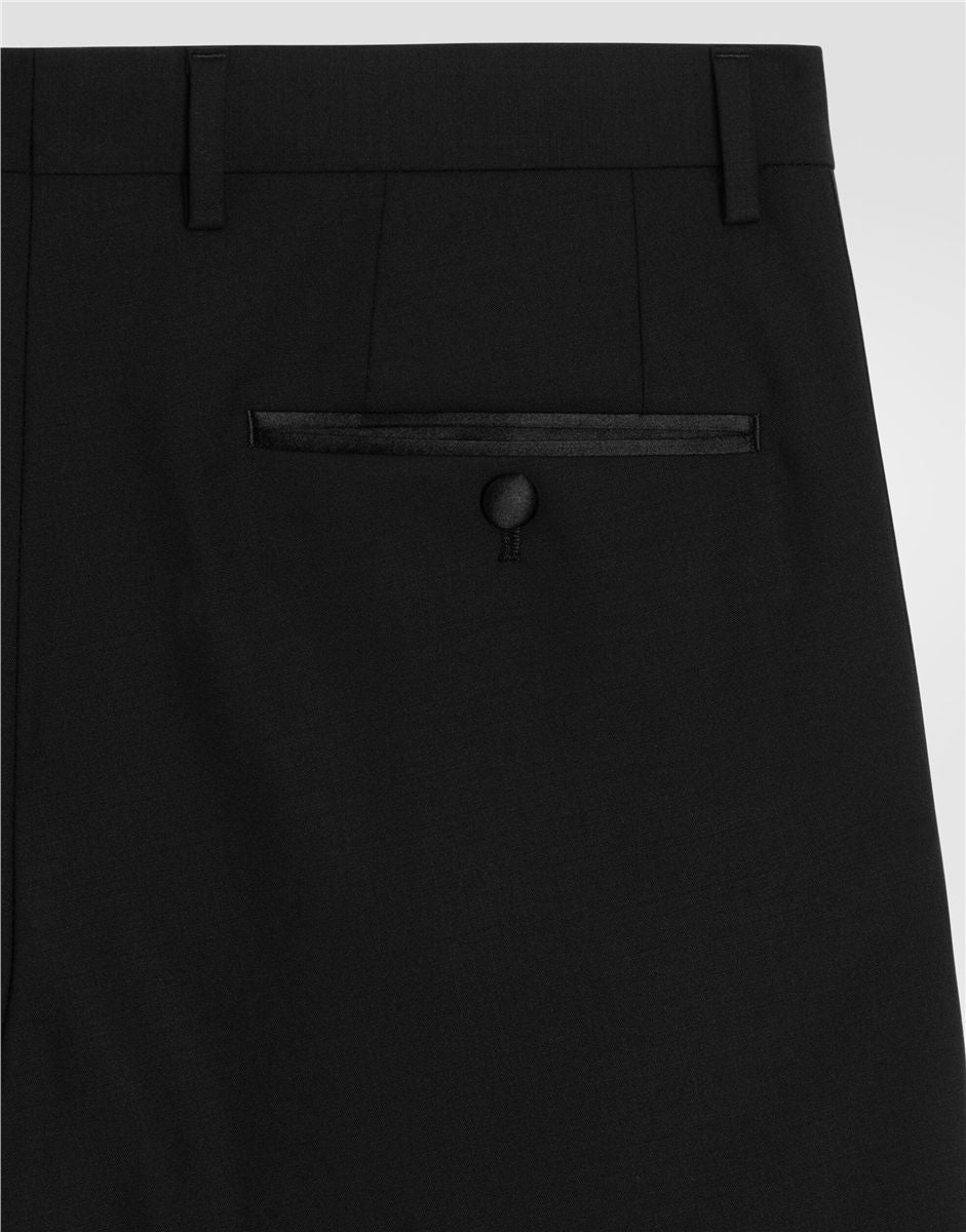 Single-breasted wool tuxedo sicilia light suit-DOLCE&GABBANA-Verso