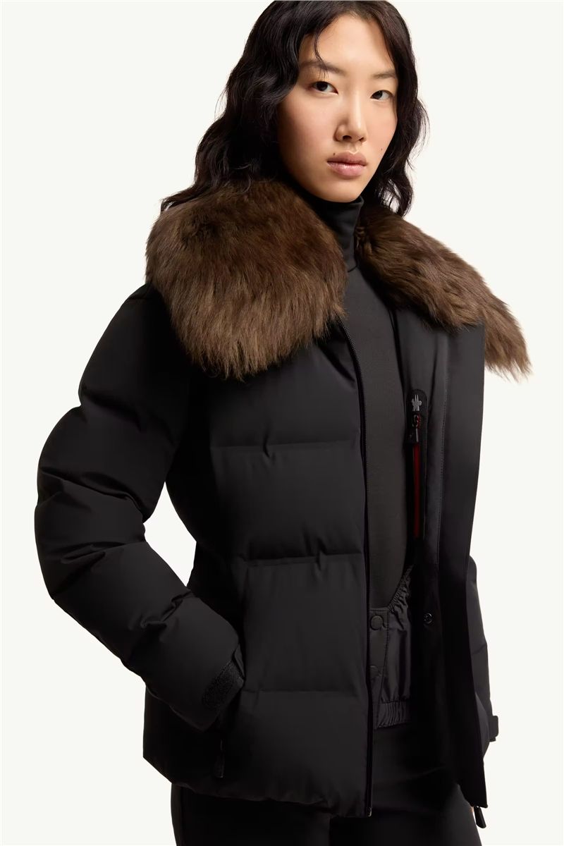 Sioule Shearling-Trimmed Insulated Ski Jacket-MONCLER-Verso
