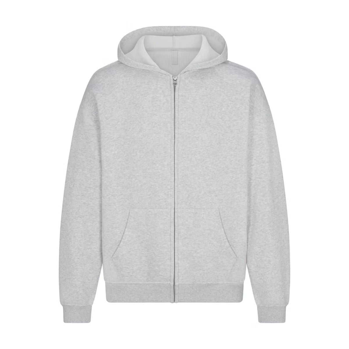 Skims fleece lounge men’s relaxed zip up hoodie-SKIMS-311633-XS-Verso