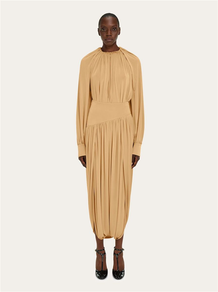 Skirt with basque detail-FERRAGAMO-Verso