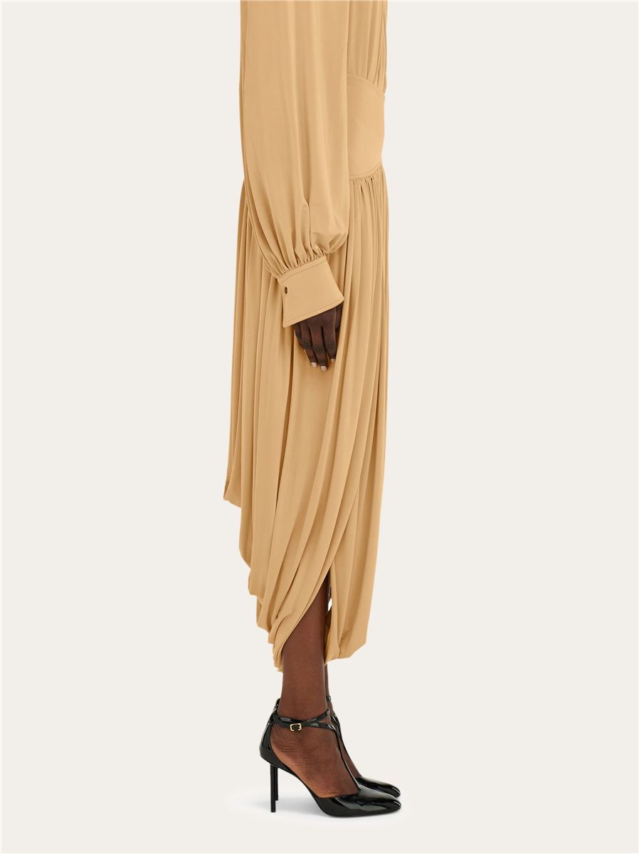 Skirt with basque detail-FERRAGAMO-Verso