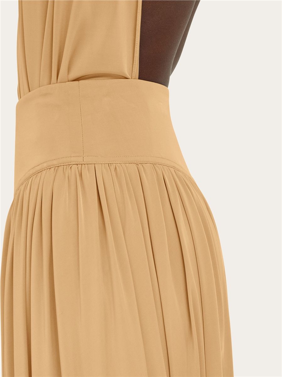 Skirt with basque detail-FERRAGAMO-Verso